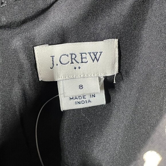 NEW J Crew Dress Womens 8 black gold heart shift preppy a line - Picture 4 of 9